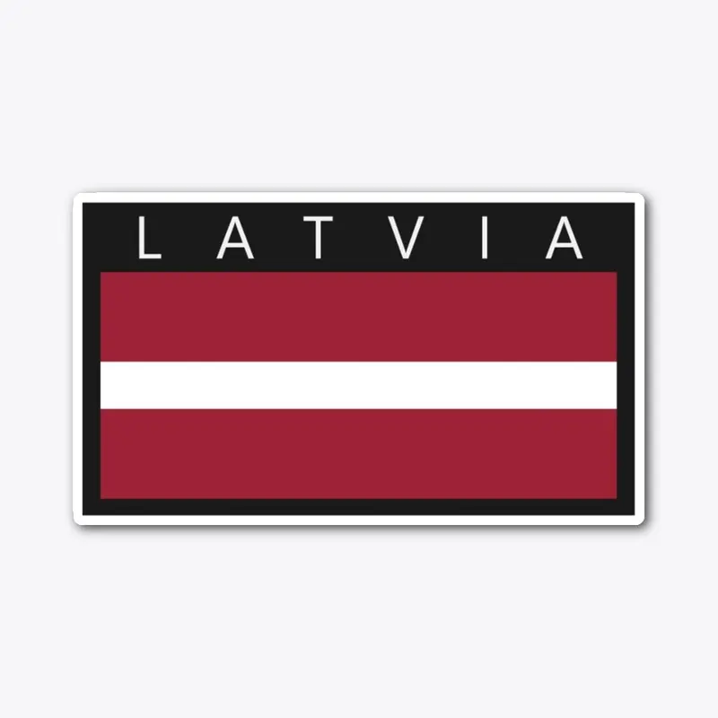 Latvian Flag Patch